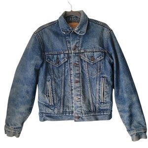 Levi's 70506 Blanket Lined Denim Trucker Jacket Men's S 40 Vintage